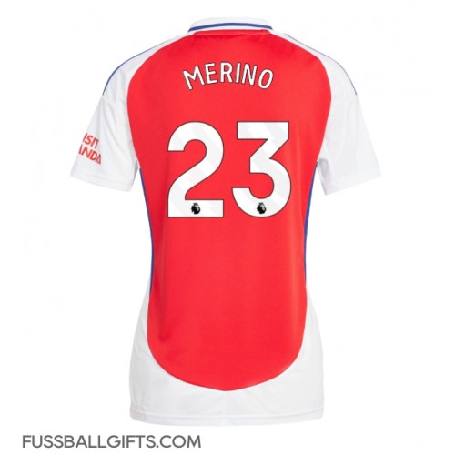 Arsenal Mikel Merino #23 Fußballbekleidung Heimtrikot Damen 2024-25 Kurzarm